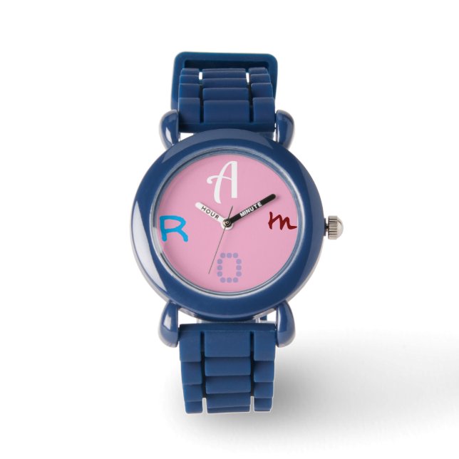 Murugi TimePieces KidsPlasticCase Silicone-foto Armbandsur (Framsida)