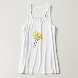 Murugi Wear Wildflower Dam Bella+Canvas Flowy  Linne Med Racerback