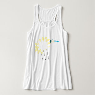 Murugi Wear Wildflower Dam Bella+Canvas Flowy  Linne Med Racerback