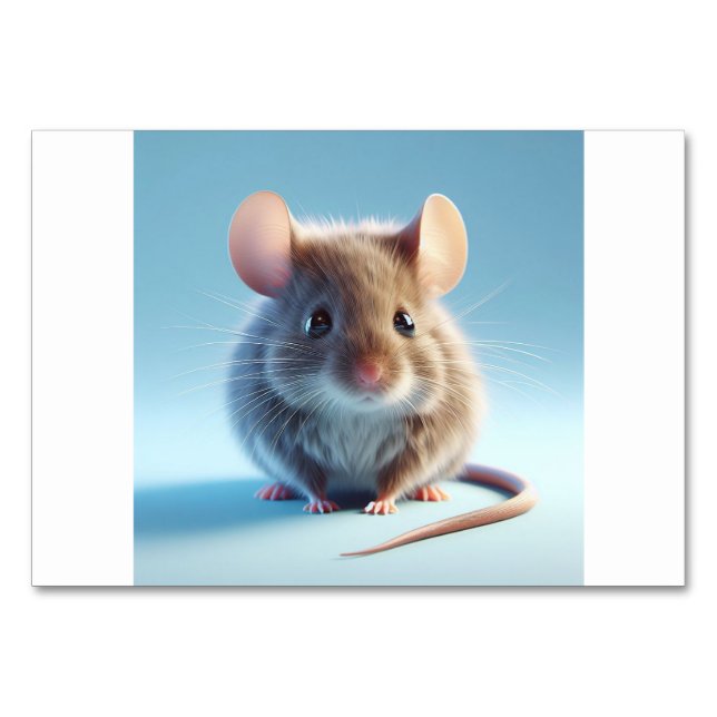 Mus (鼠/ね ず み) - japanska Flash-kort Bordsnummer (Framsidan)