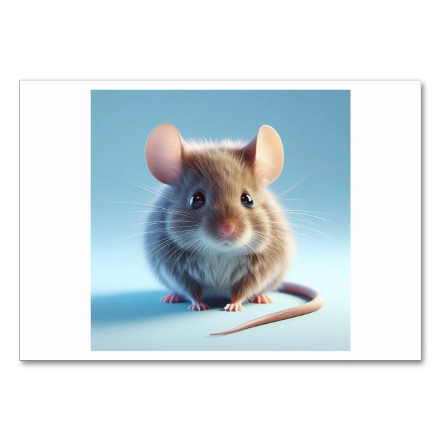 Mus (생 쥐) - koreanska Flash-kort Bordsnummer (Framsidan)