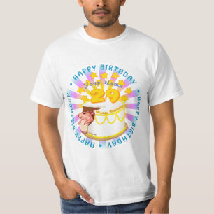 mus 29 år gamla anpassningsbar t-shirts