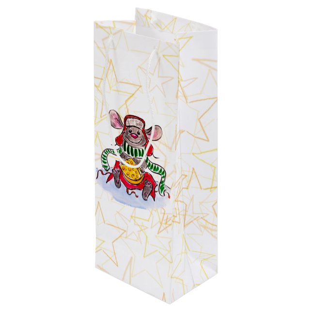 Mus av ostar från God jul och Gott nytt år (Baksidan Vinklad)