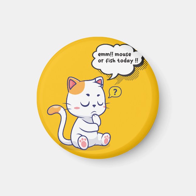 Mus eller fisk? - Lustigt sällskapsdjur - Djuptank Magnet (Framsidan)