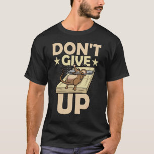 Mus Ge aldrig upp musen i svällningsmöss T Shirt