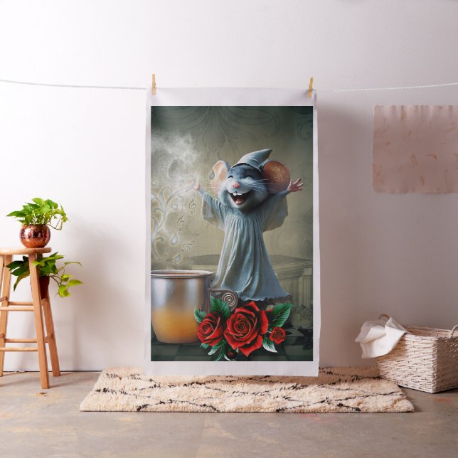 Mus i en nattgåva: Natten av Crazy Tunes. Tyg (In Situ)