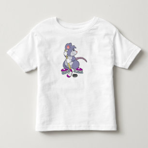 Mus i ishockey med ishockey-klubb t shirt
