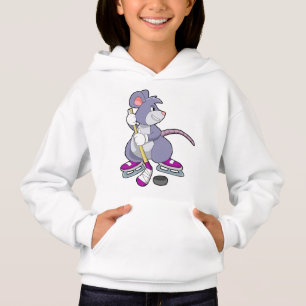 Mus i ishockey med ishockey-klubb t shirt