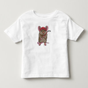 Mus i ishockey med ishockey-klubb t shirt