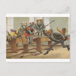 Mus i klassrummet, Arthur Thiele Vykort