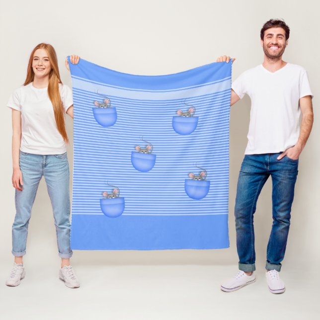 Mus i Pocket Fleecefilt (På plats)
