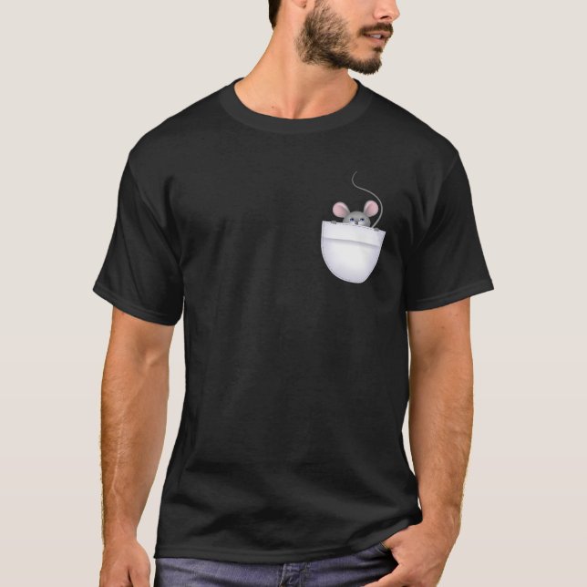 Mus i Pocket Tee (Framsida)