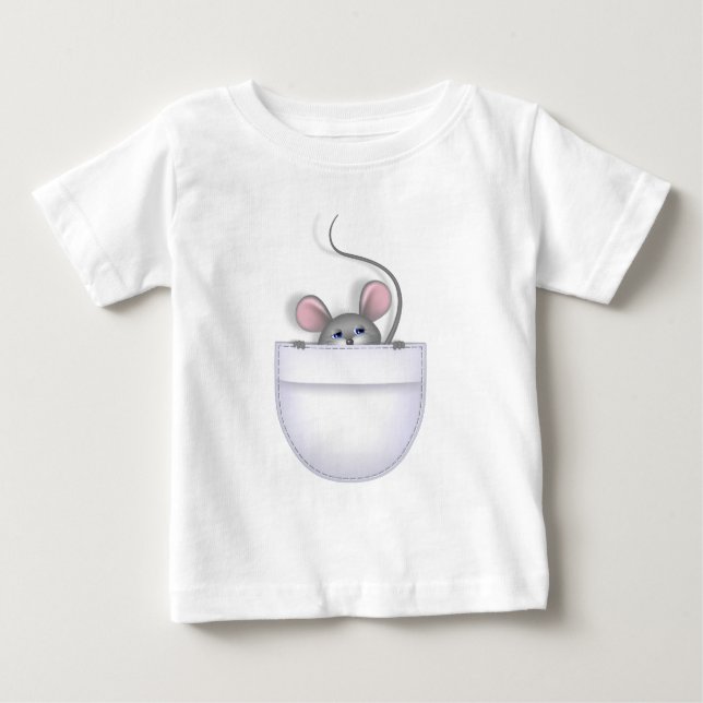 Mus i Pocket Tee Shirt (Framsida)