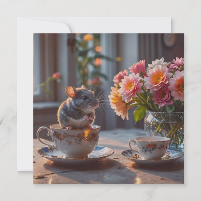 Mus kommer till te (Framsida)