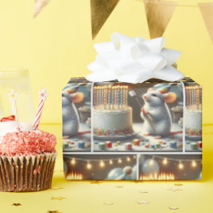 Mus Marshmallows och Födelselsedagstårta Presentpapper