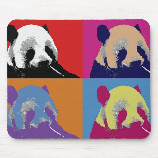 Mus mattor för Pandapopkonst Musmatta (Framsidan)