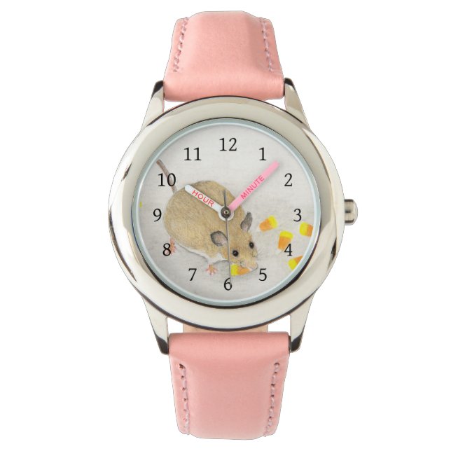 Mus med Candy corn Armbandsur (Framsida)
