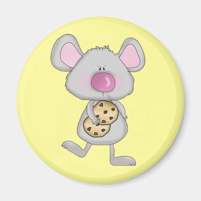 Mus med Cookies Tshirts och presenter Magnet (Framsidan)