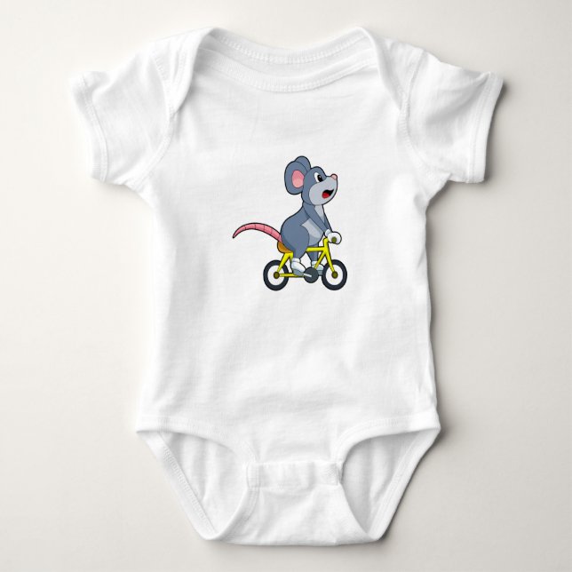 Mus med cykel t shirt (Framsida)
