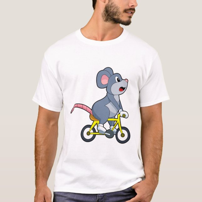 Mus med cykel t shirt (Framsida)