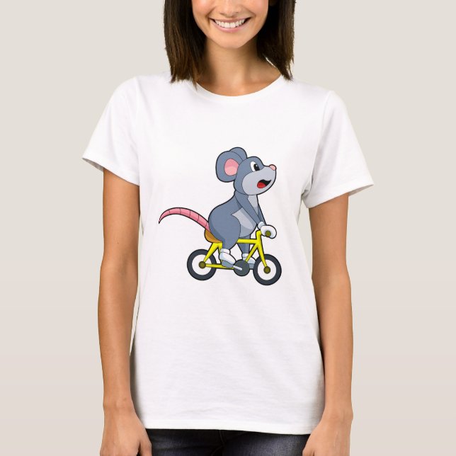 Mus med cykel t shirt (Framsida)