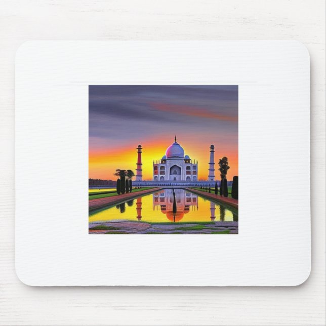 Mus med digital konst musmatta (Framsidan)