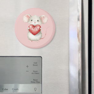 Mus med Heart Kärlek Magnet