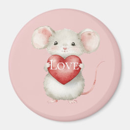 Mus med Heart Kärlek Magnet