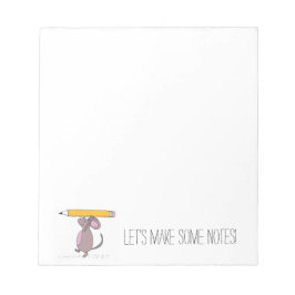 Mus med pennAnteckningsblock Anteckningsblock