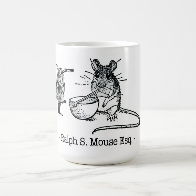 Mus och motorcykel kaffemugg (Center)