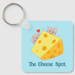 Mus och ost nyckelring