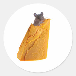 MUS OCH OST PÅ KLICKER RUNT KLISTERMÄRKE