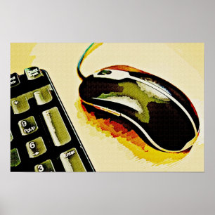 Mus och Tangentbord Poster