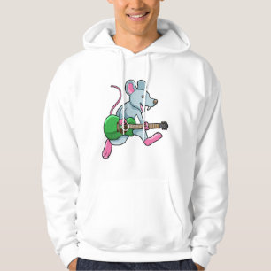Mus på Music med Guitar Hoodie