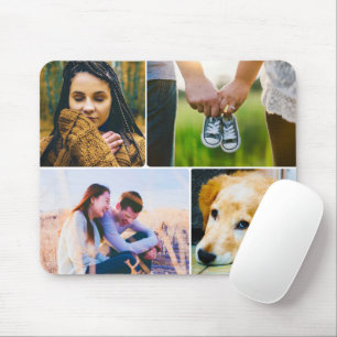 Mus Pad 4-fotomall avrundad Musmatta