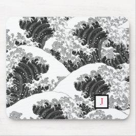 MUS PAD BLACK OCH WHITE WAVE MÖNSTER JAPANESE MUSMATTA