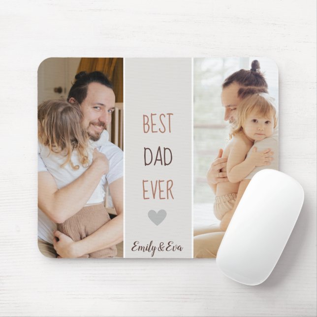 Mus Pad med bästa Pappa någonsin-Personlig Musmatta (Med mus)