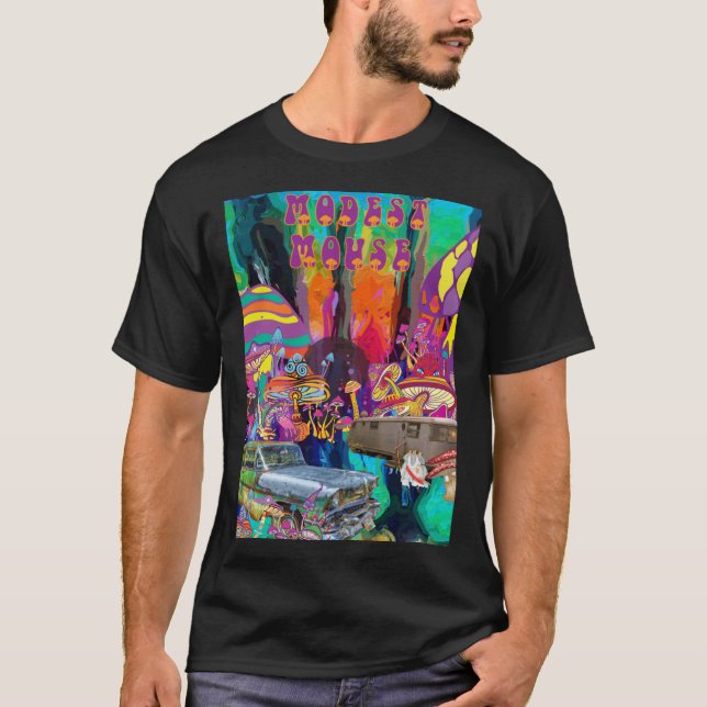 Mus Psychedelic Design Classic T-Shirt (Framsida)