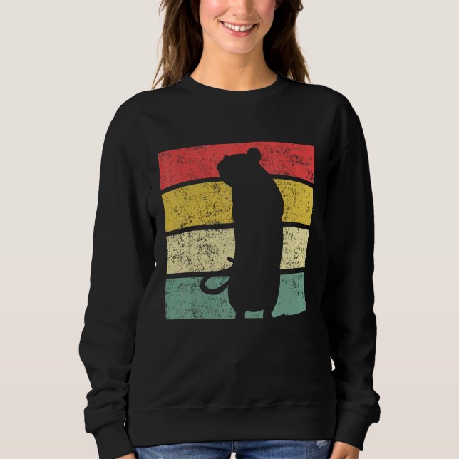Mus Retro för råtta Råtta T Shirt (Framsida)
