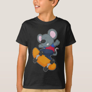 Mus Skater Skateboard-portar T Shirt