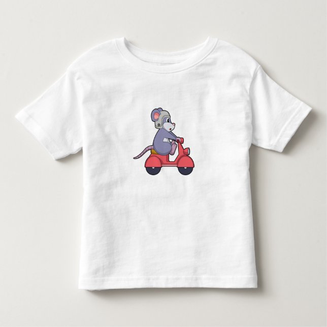 Mus som Biker med Scooter.PNG T Shirt (Framsida)