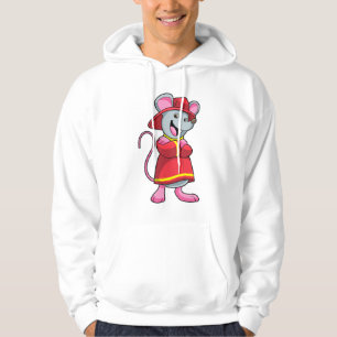 Mus som brandman med Helmet Hoodie