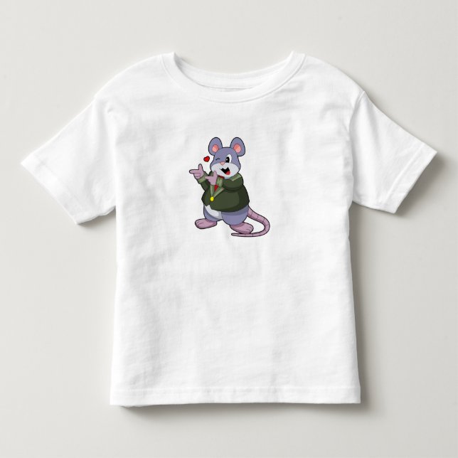Mus som brudgumme med kostym t shirt (Framsida)