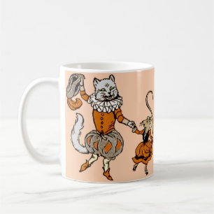 mus som dansar med en katt kaffemugg