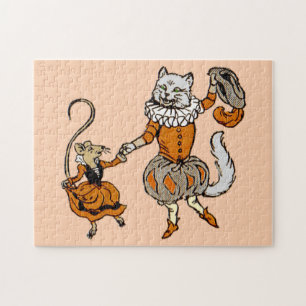 mus som dansar med en katt pussel