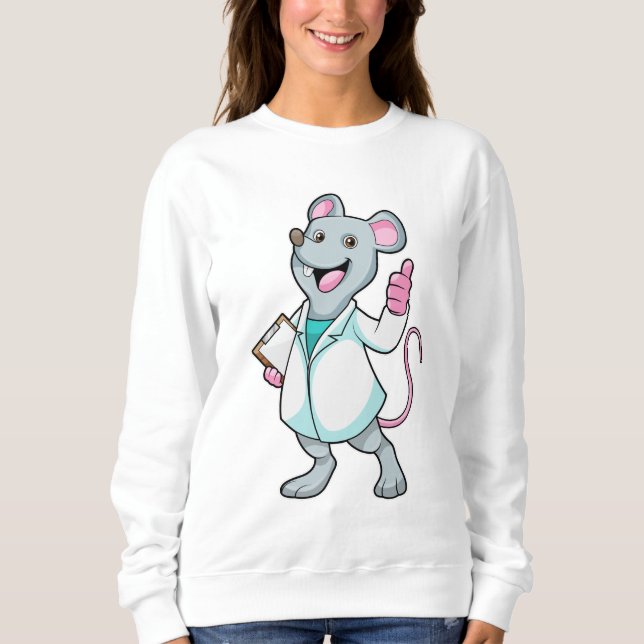Mus som Doktor med Doktor jacka T Shirt (Framsida)
