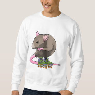 Mus som infogad skater med infogade skal lång ärmad tröja
