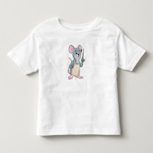 Mus som målarfärg med målarpensel t shirt