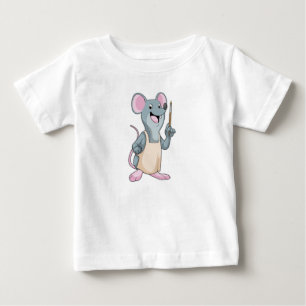 Mus som målarfärg med målarpensel t shirt