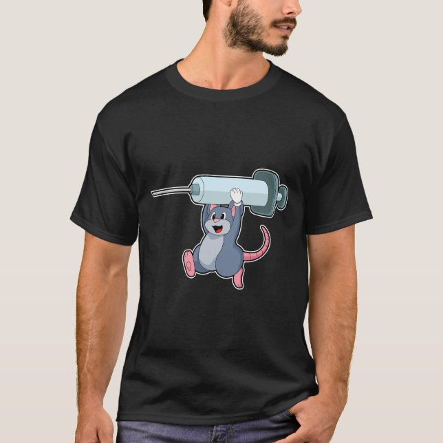 Mus som sjuksköterska med Syringe.PNG T Shirt (Framsida)